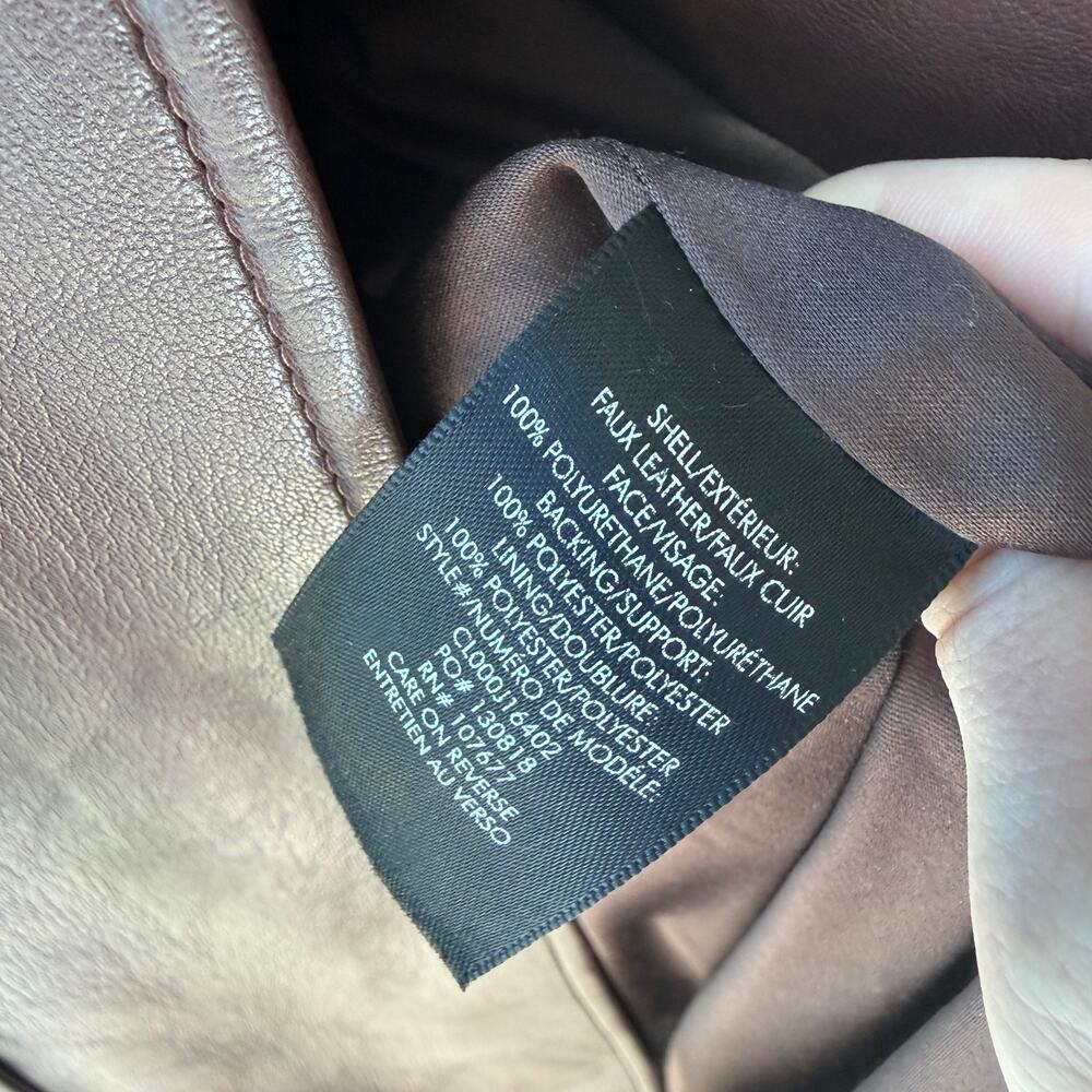 Alice and Olivia Elicia Faux Leather Trench Coat - Picture 6 of 6